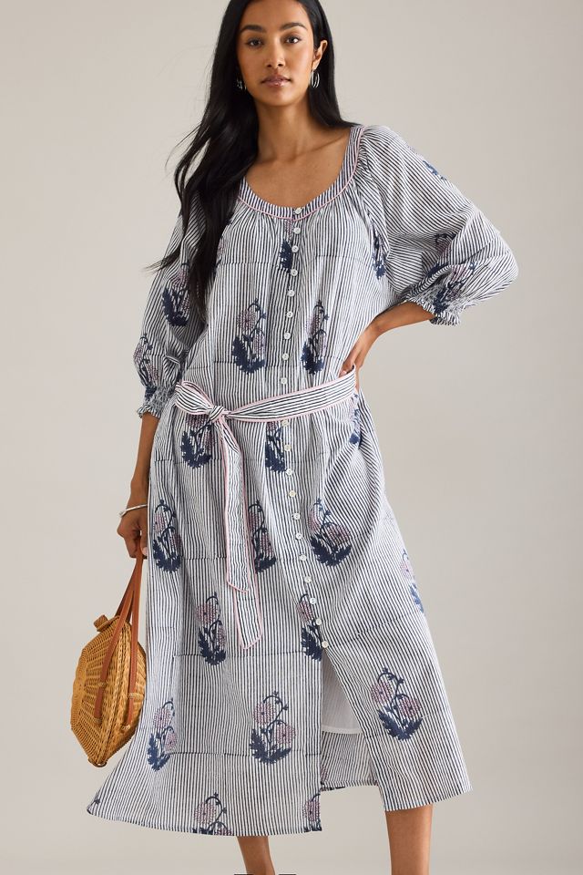 Dilli Grey Jasmine Tailliertes Midi-Kleid mit Knopfleiste #2