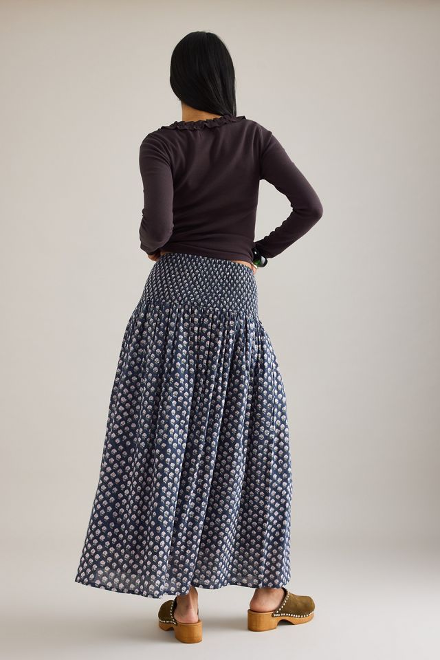 Jupe mi-longue Dilli Grey Asha à taille basse #1