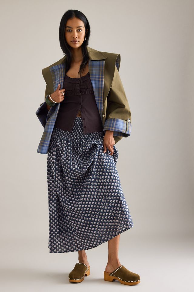 Jupe mi-longue Dilli Grey Asha à taille basse #4