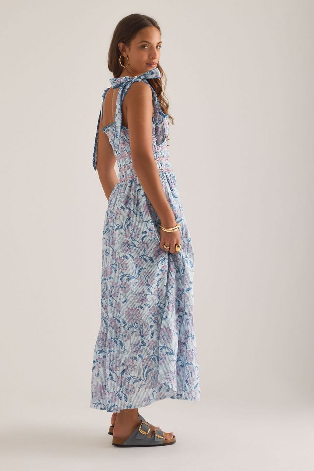 Dilli Grey Yasmin Tie-Strap Midi Dress #1