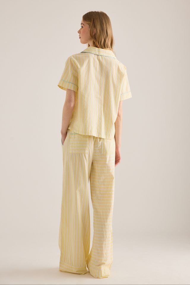 Chelsea Peers Cotton Butter Stripe Short-Sleeve Shirt #4