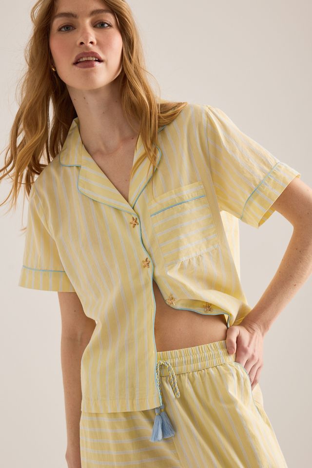 Chelsea Peers Cotton Butter Stripe Trousers #3