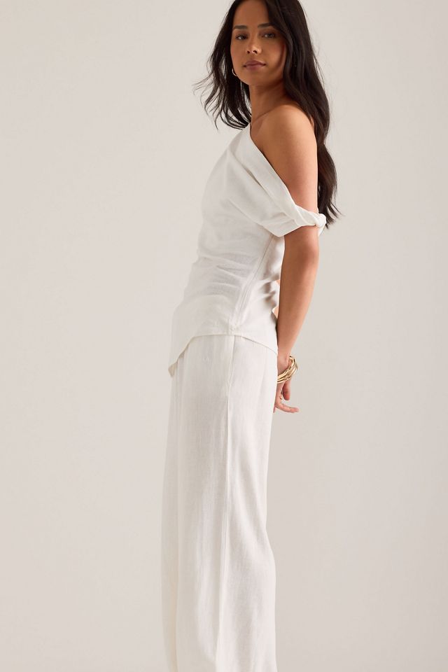 Top in Misto Lino con Spalle Scoperte TALA #3