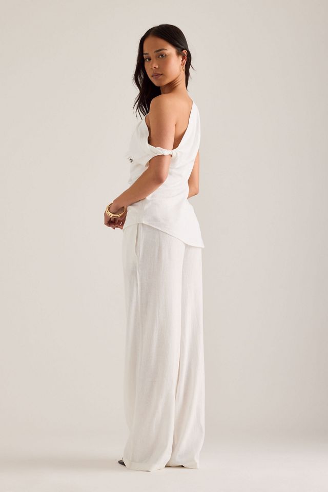 Top in Misto Lino con Spalle Scoperte TALA #5