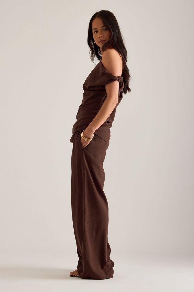 TALA Leinenmischung Hose mit Kordelzug #2