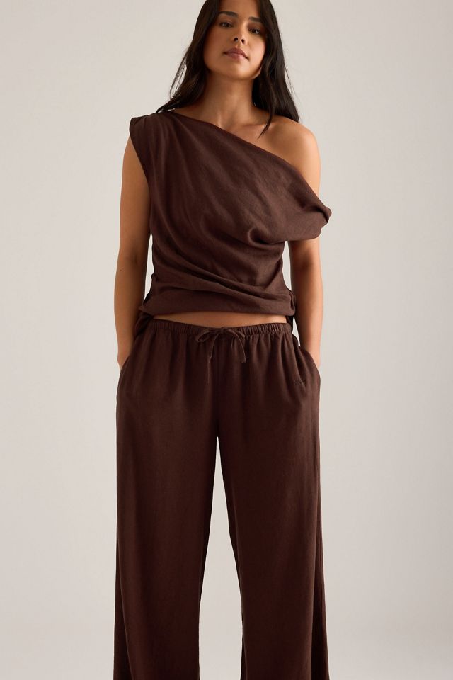 TALA Leinenmischung Hose mit Kordelzug #3