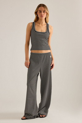 TALA Stripe Knit Wide-Leg Trousers
