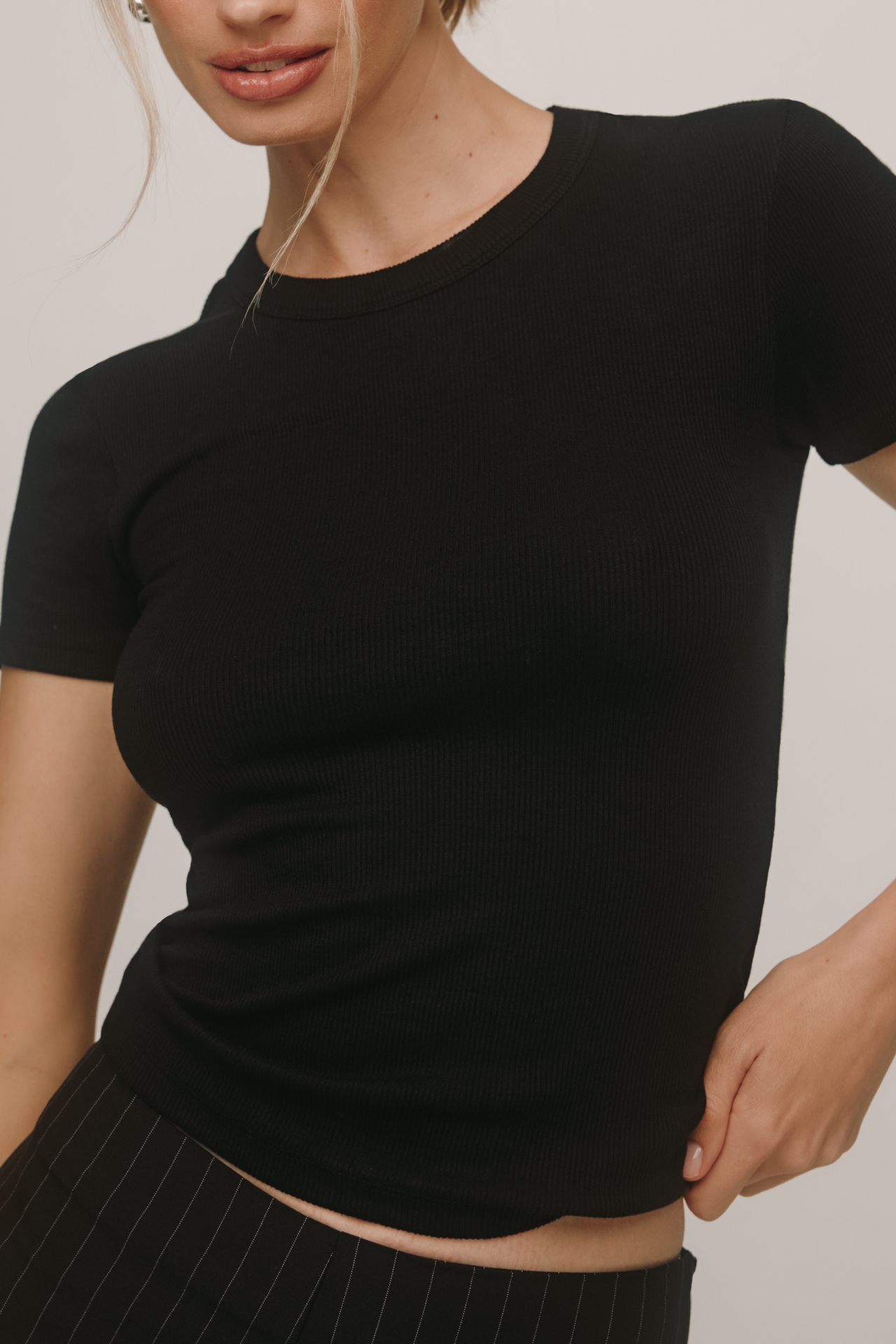 LSPACE Be My Baby Ribbed Tee
