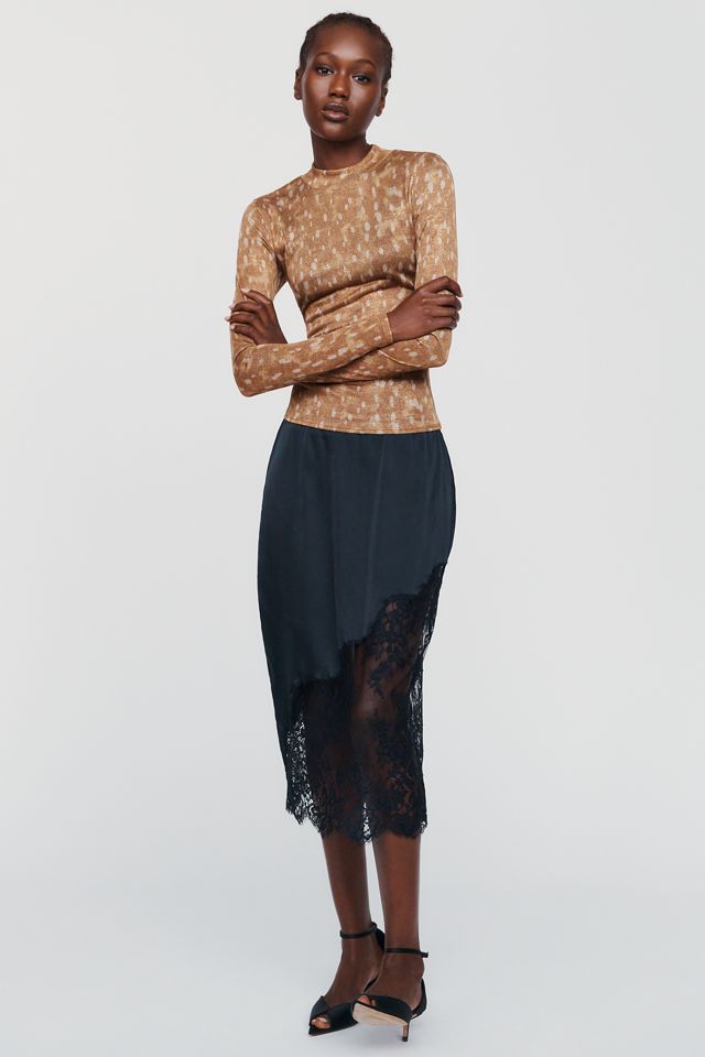 LSPACE Shimmer Long-Sleeve Mock-Neck Top #3