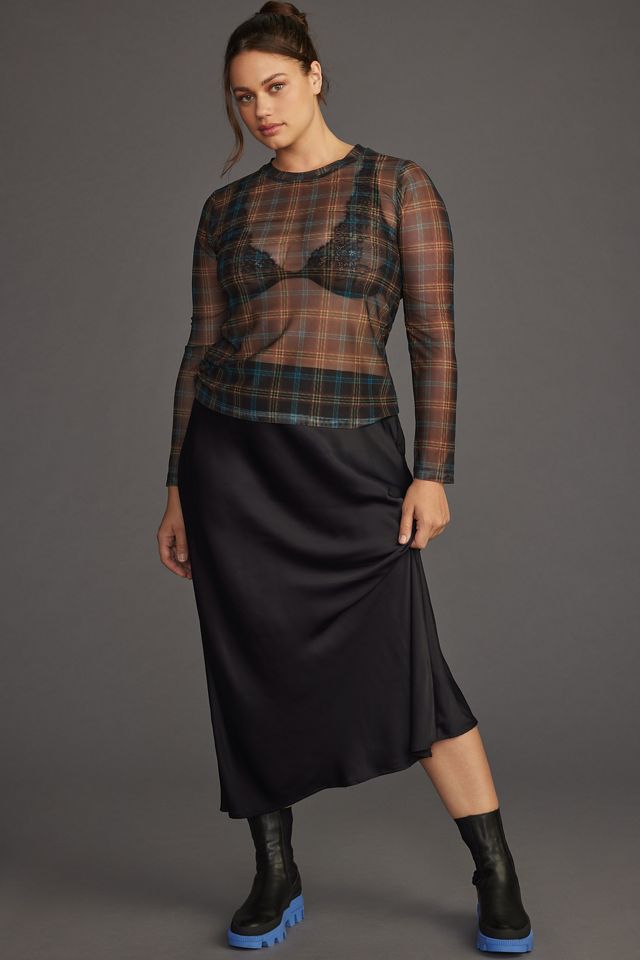 Porridge Mesh Layering Top #5