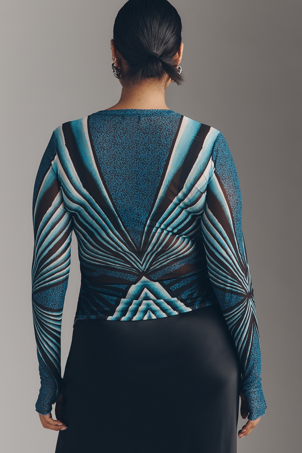 AFRM Kaylee Long-Sleeve Mesh Top