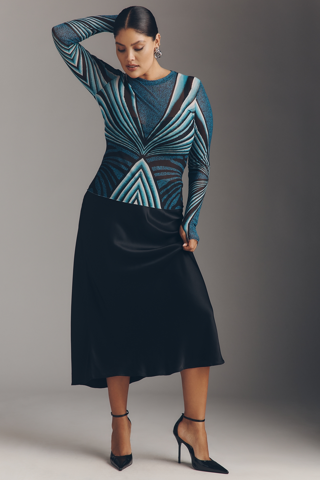 AFRM Kaylee Long-Sleeve Mesh Top