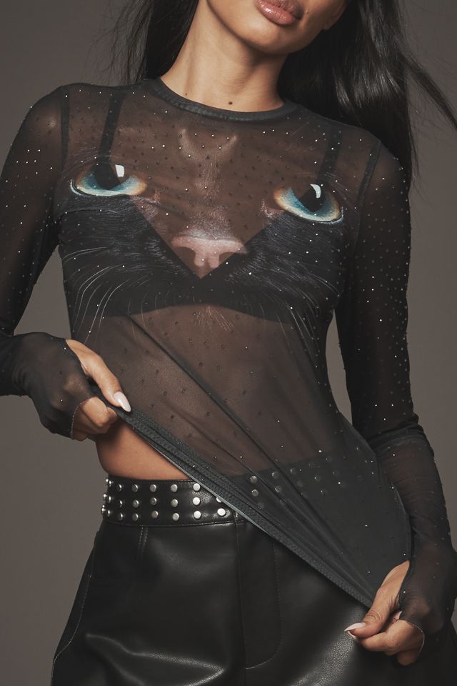 AFRM Kaylee Long-Sleeve Mesh Top #3