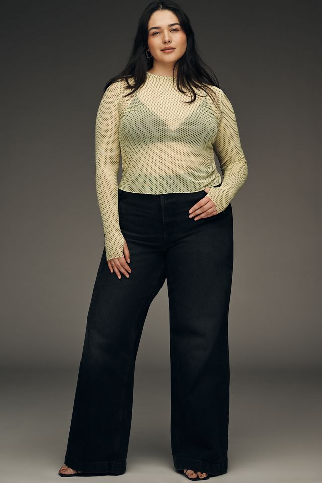 AFRM Kaylee Long-Sleeve Mesh Top #1