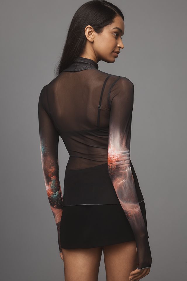 AFRM Zadie Power Mesh Long-Sleeve Top #1