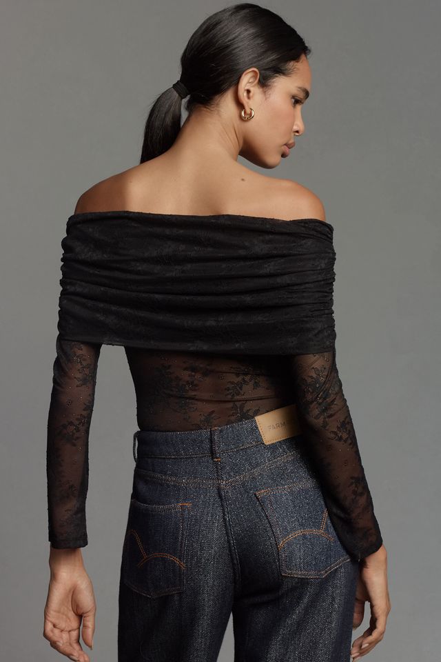 Body de Encaje Elástico Lennox AFRM #1