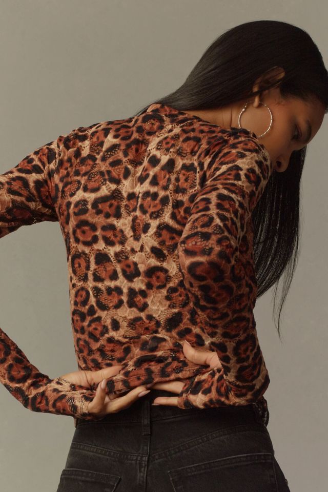 AFRM Kaylee Mesh Long-Sleeve Top #1