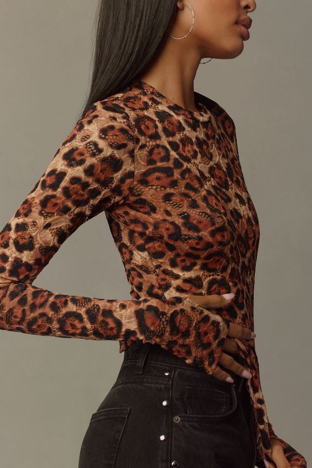 AFRM Kaylee Mesh Long-Sleeve Top #3