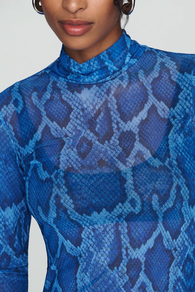 AFRM Zadie Mesh Mock Neck Top #2