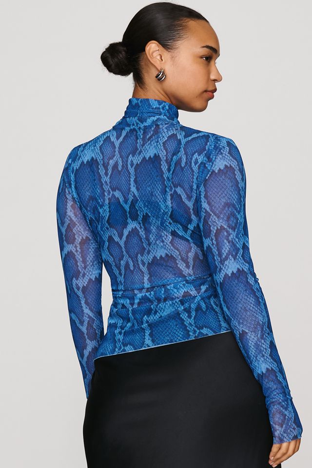 AFRM Zadie Mesh Mock Neck Top #5