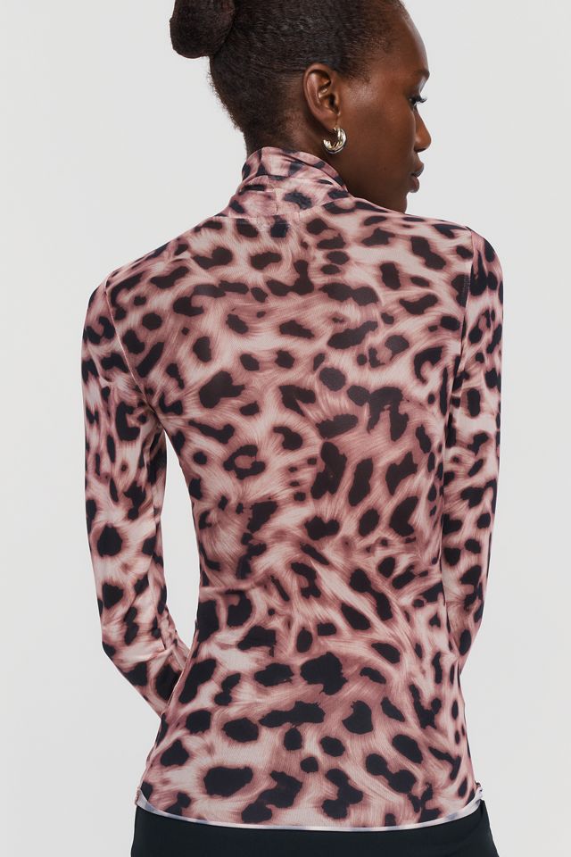 AFRM Zadie Mesh Mock Neck Top #3