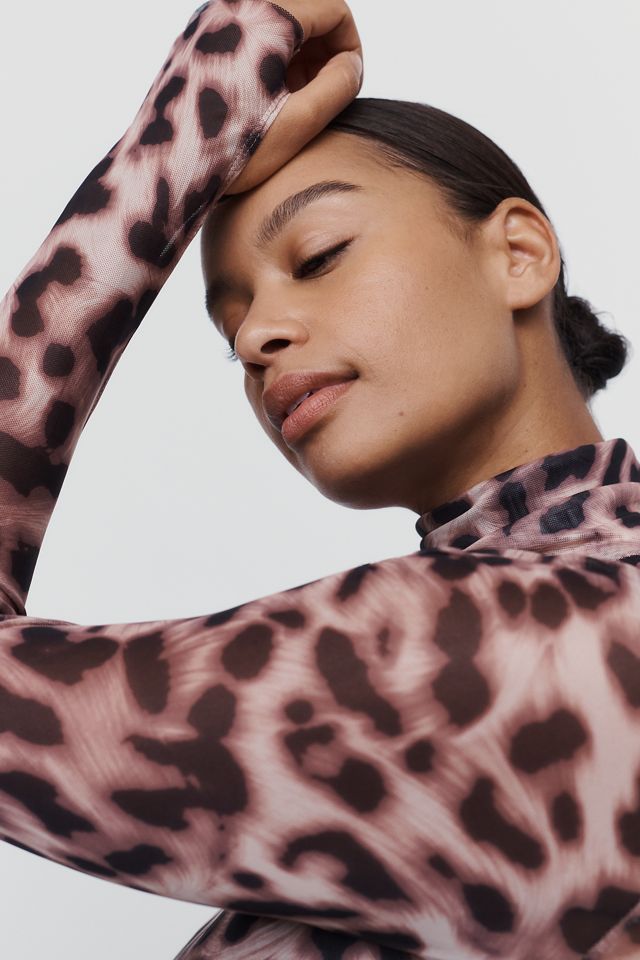 AFRM Zadie Mesh Mock Neck Top #6