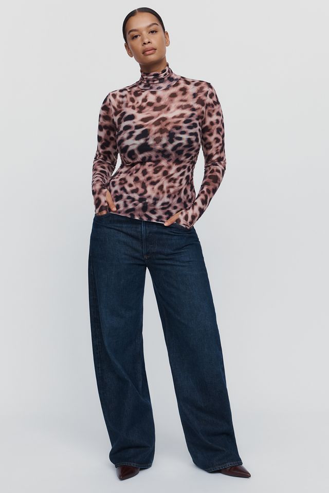 AFRM Zadie Mesh Mock Neck Top #7