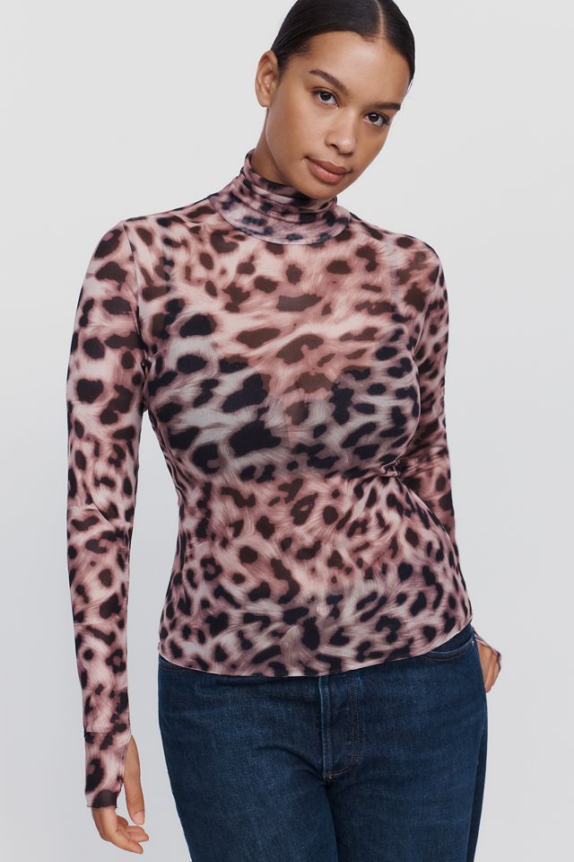 AFRM Zadie Mesh Mock Neck Top #4