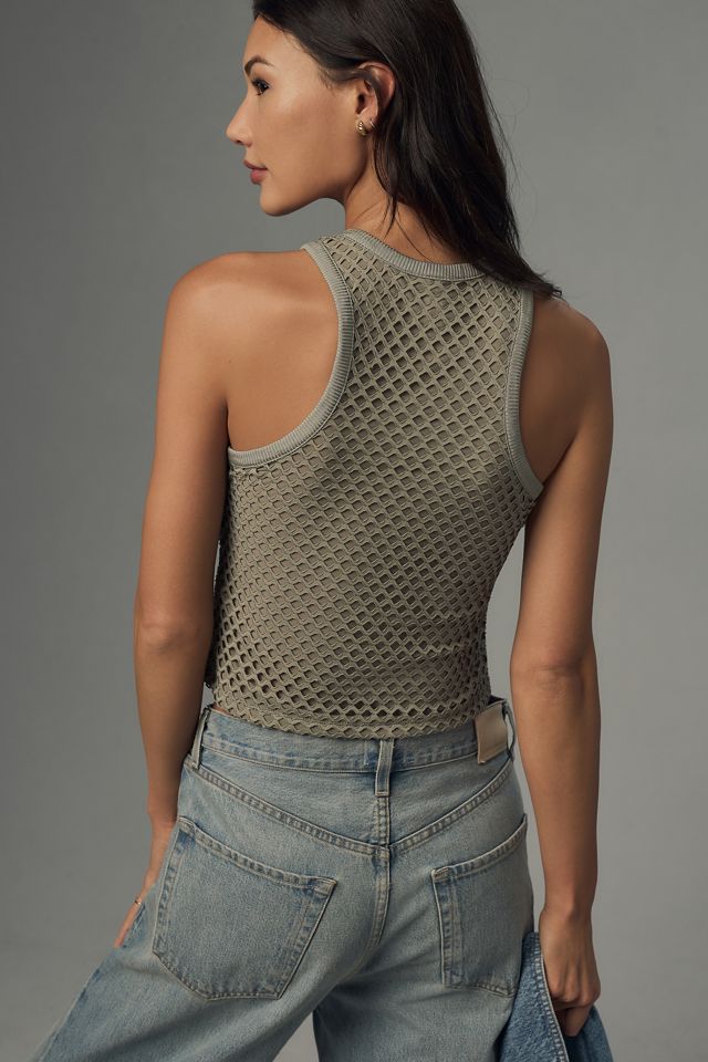 By Anthropologie Seamless Crinkle Tank  Tank tops, Anthropologie, Pullover  styling