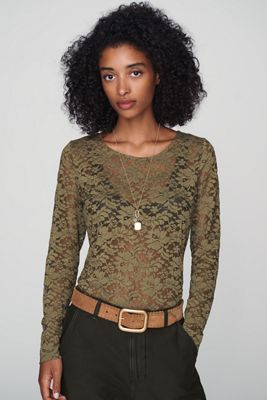 Top in Pizzo a Maniche Lunghe di Anthropologie