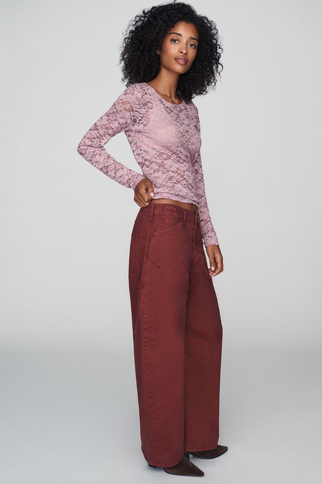 By Anthropologie Long-Sleeve Lace Top #2