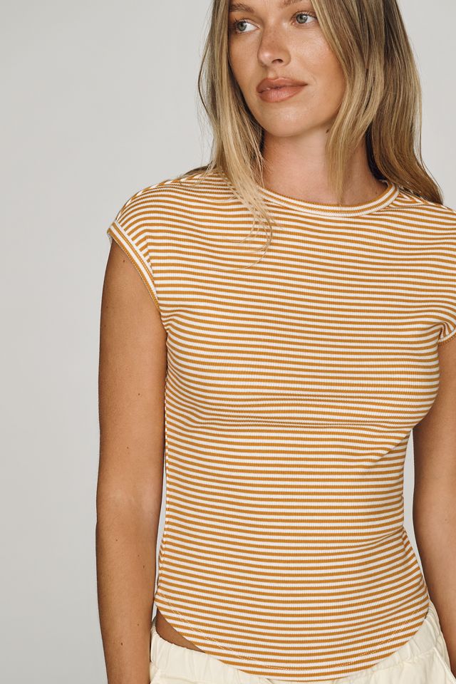 Maeve Betty Crew Neck Baby Muscle Tee #1