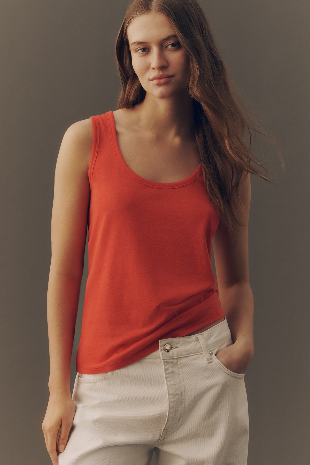By Anthropologie Easy Scoop Tank