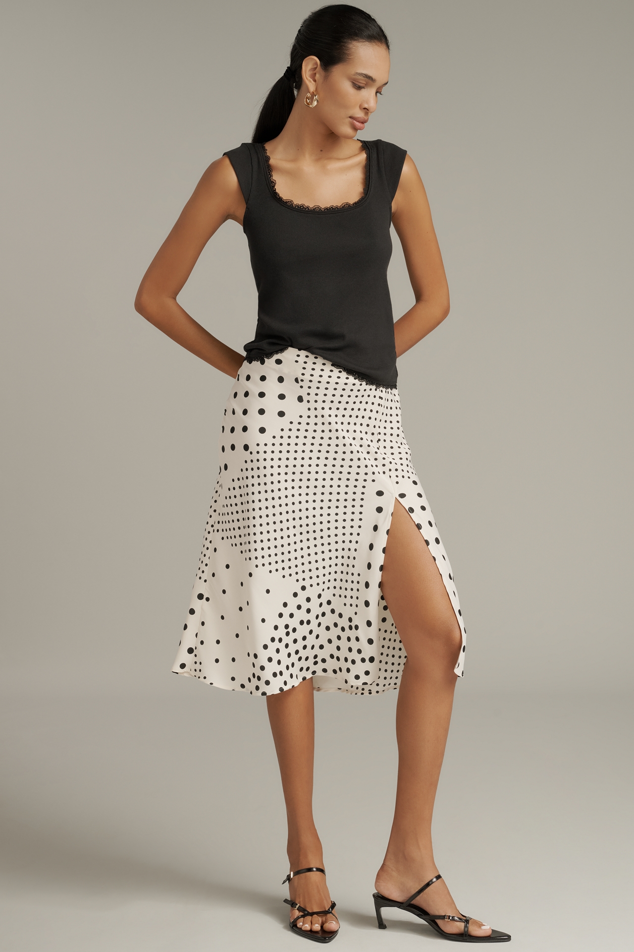 Maeve Lace-Trim Cap-Sleeve Shirt
