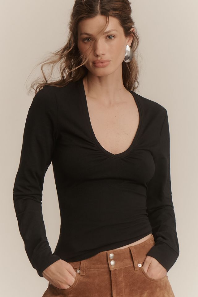 Maeve The Saturday Scoop V-Neck Tee #7