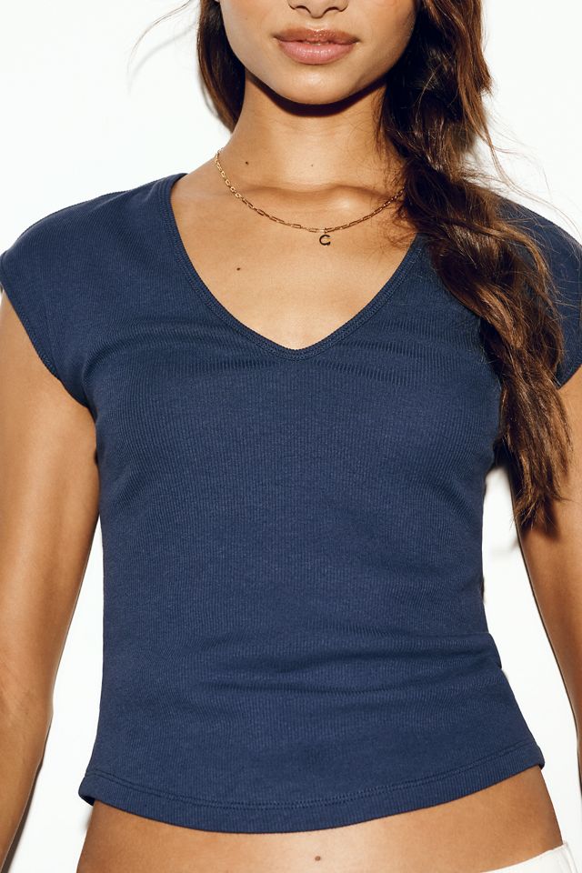 Maeve Betty V-Neck Baby Muscle Tee #3