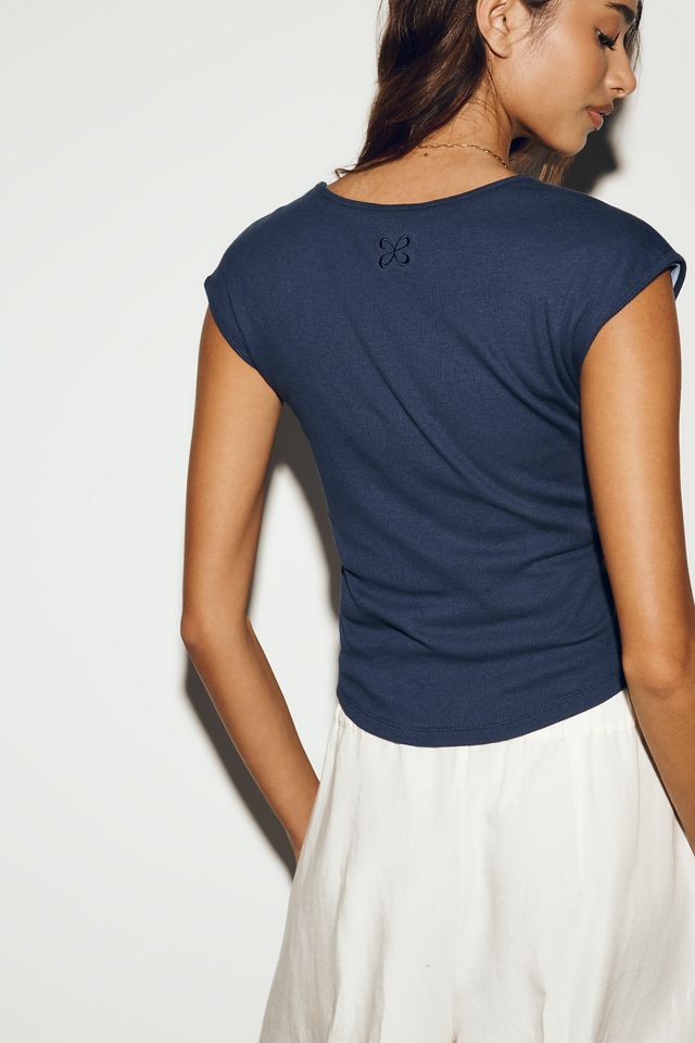 Maeve Betty V-Neck Baby Muscle Tee #4