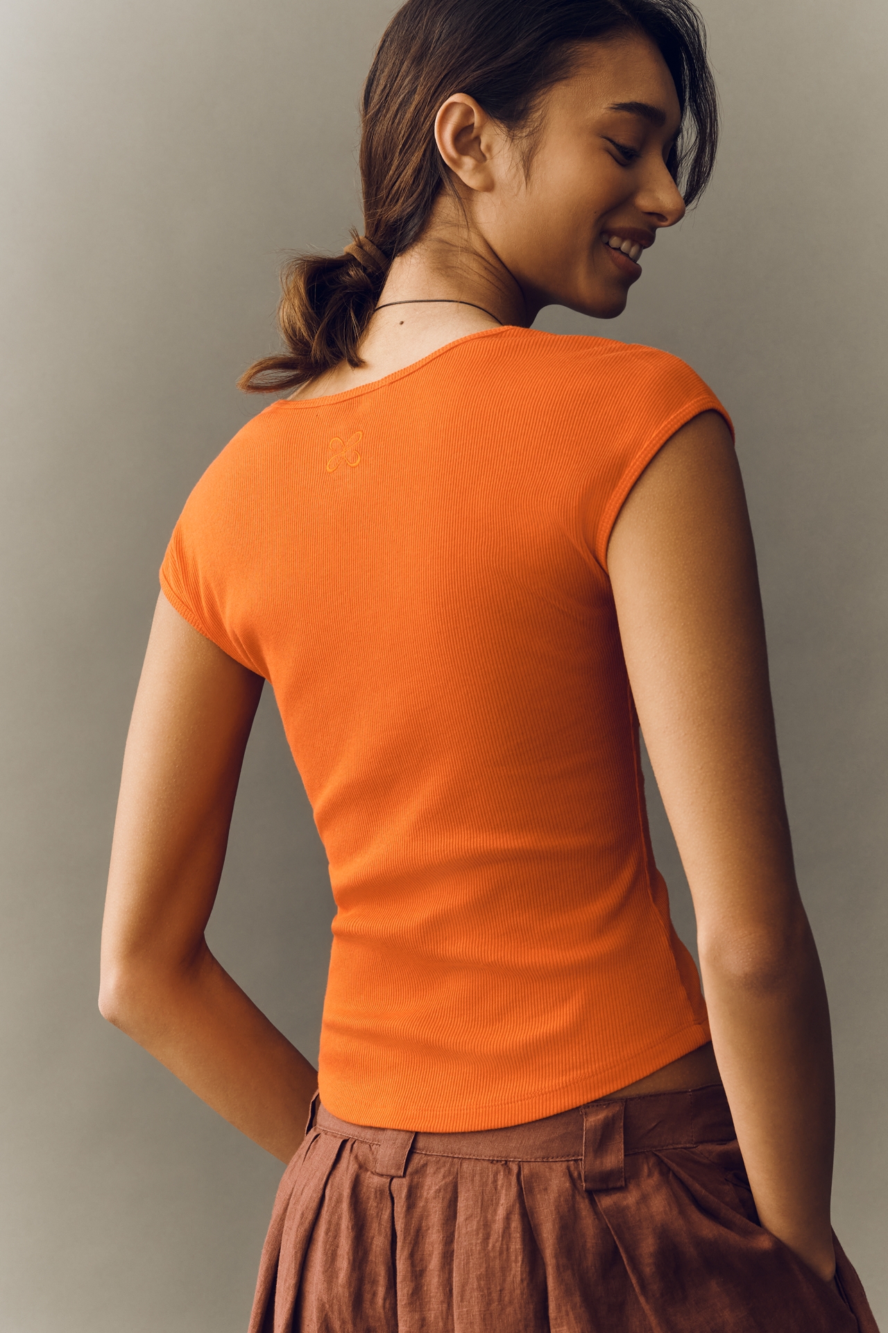 Betty V-Neck Short-Sleeve Tee by Maeve