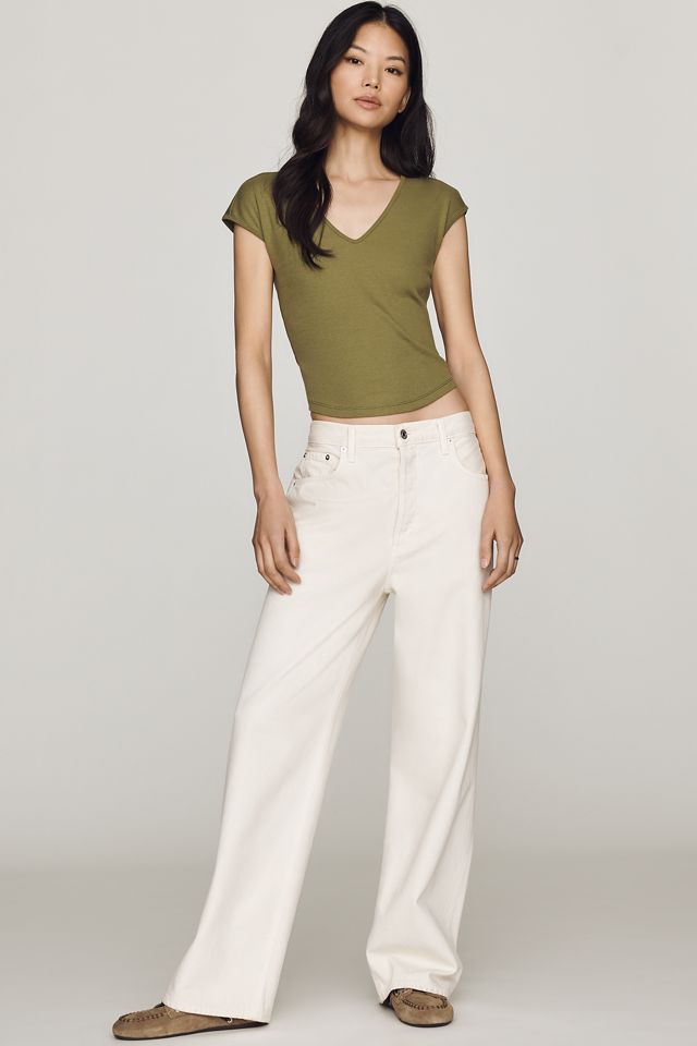 Maeve Betty V-Neck Baby Muscle Tee #1