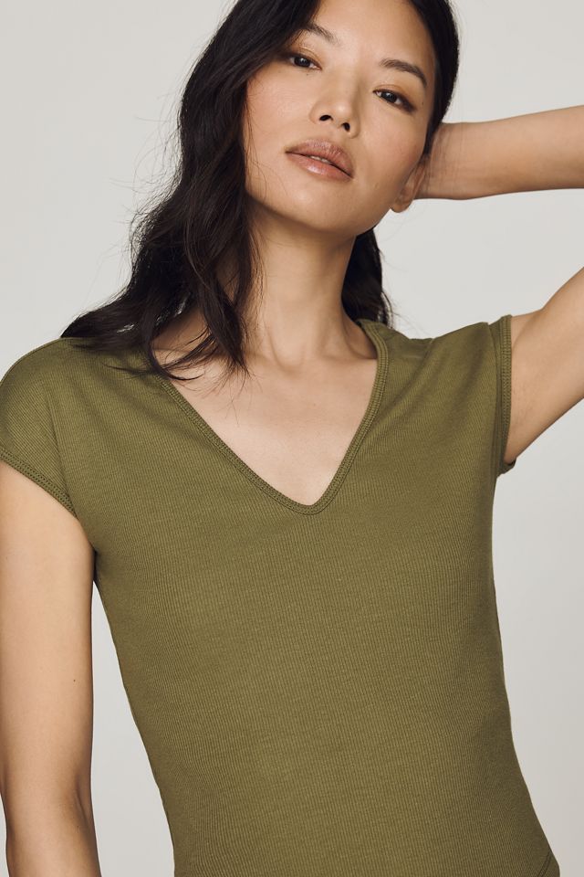 Maeve Betty V-Neck Baby Muscle Tee #3