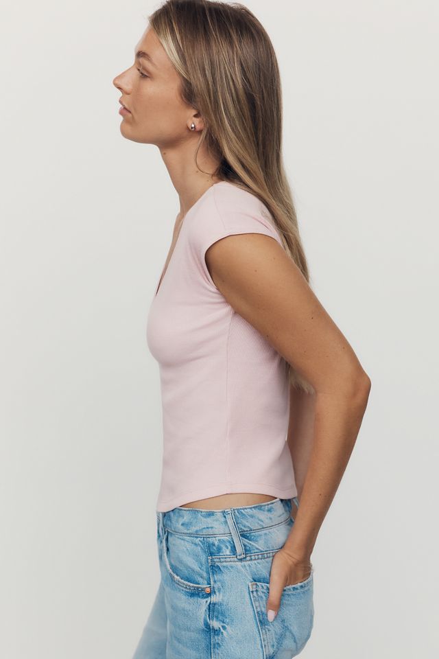 Maeve Betty V-Neck Baby Muscle Tee #2