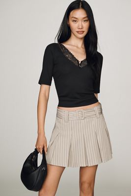 Maeve V-Neck Henley T-Shirt