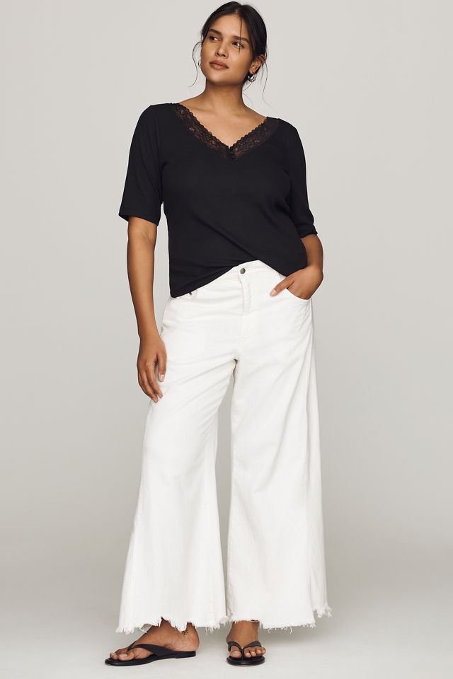 Maeve V-Ausschnitt Henley T-Shirt #6