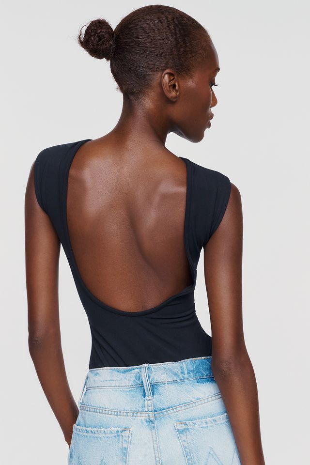 Glamorous Structured Shoulder Low Back Bodysuit #1
