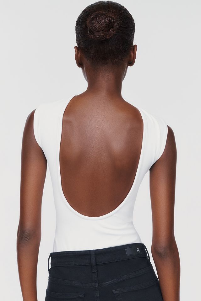 Glamorous Structured Shoulder Low Back Bodysuit #1