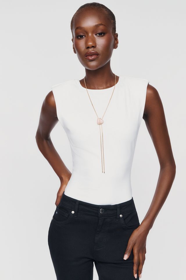 Glamorous Structured Shoulder Low Back Bodysuit #3