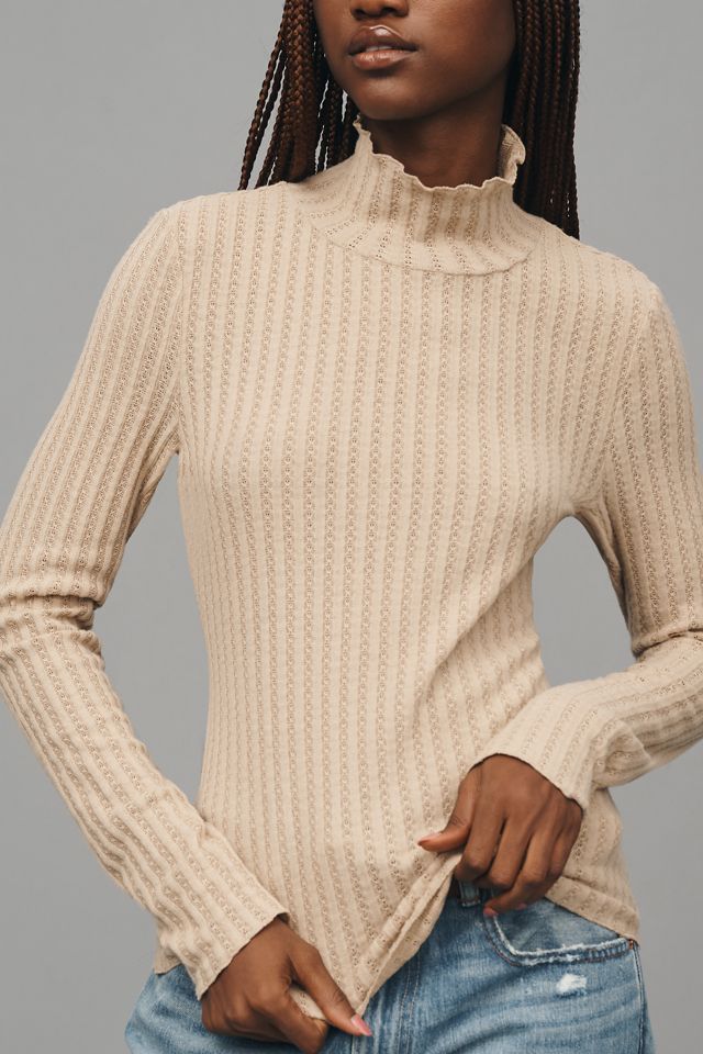 Pilcro Long-Sleeve Turtleneck Knit Layering Top #3