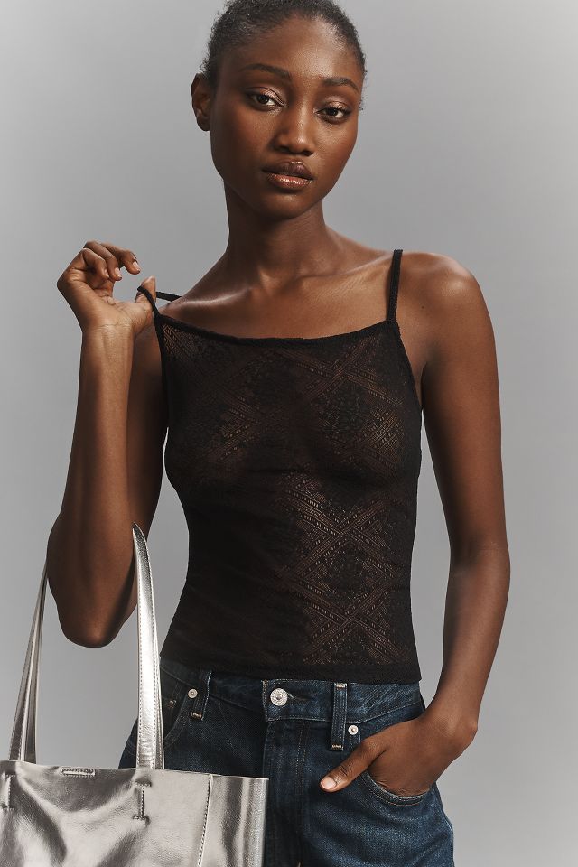 Sheer cami top on sale