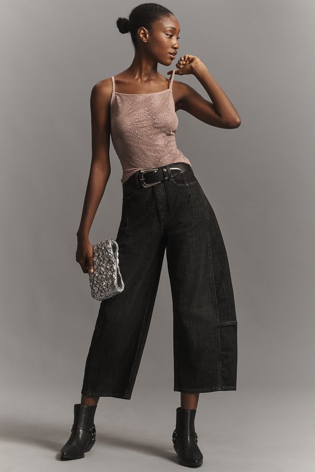 By Anthropologie Top Canotta in Pizzo Trasparente #2