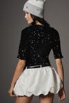Bardot Cammie Short-Sleeve Sequin Bodysuit